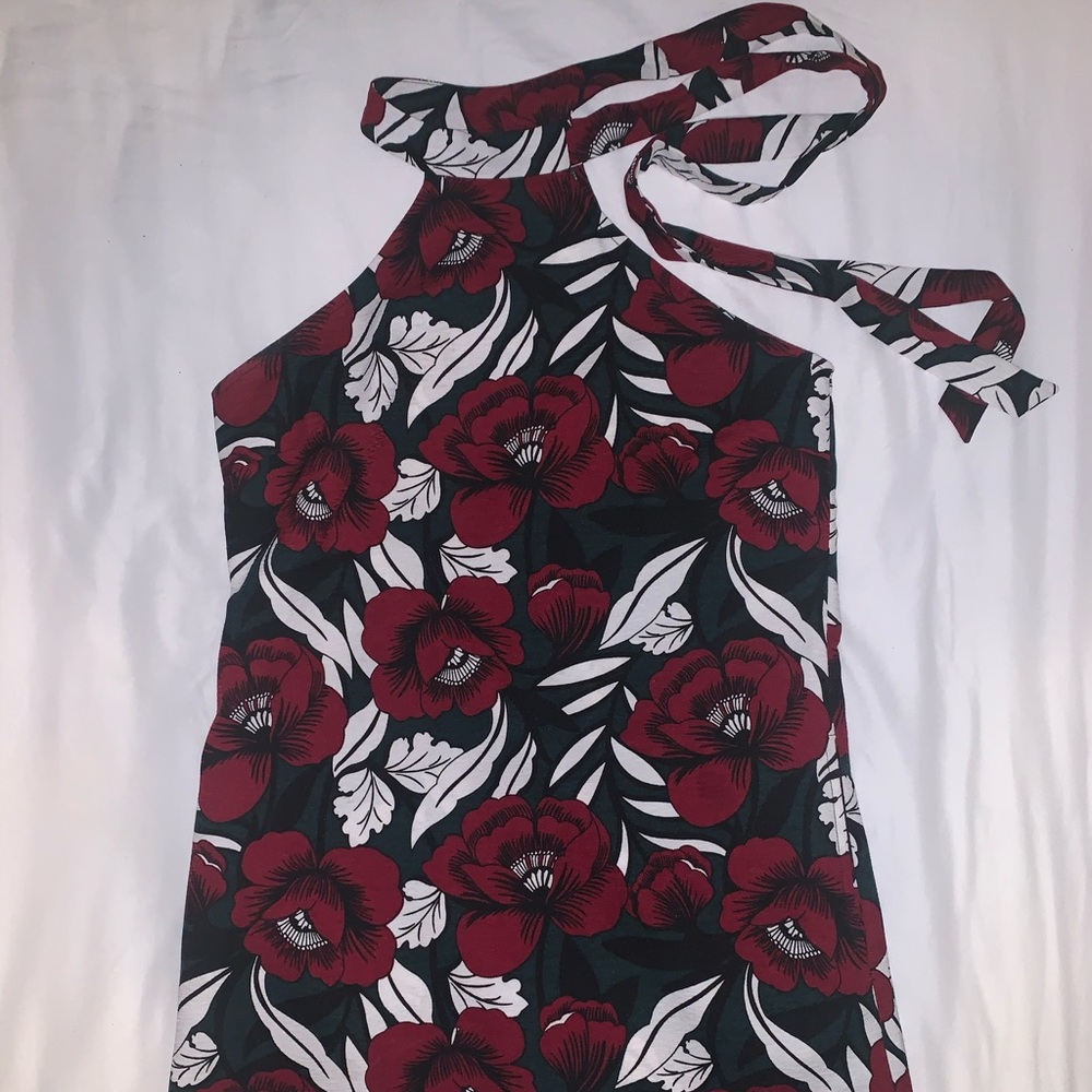 Lulu’s Floral Shift Dress with Ties